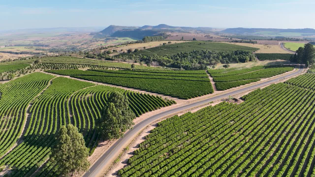 Vista de lavoura monitorada em área rural